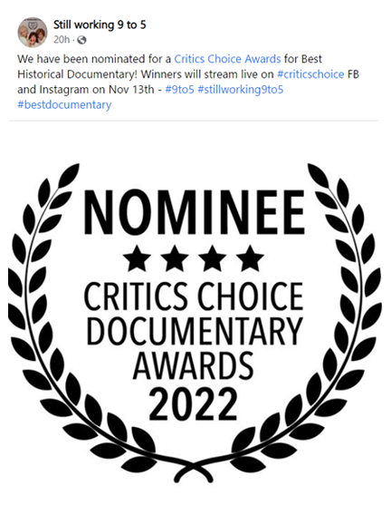 Crtitics Choice Docuentary Awards Laurel